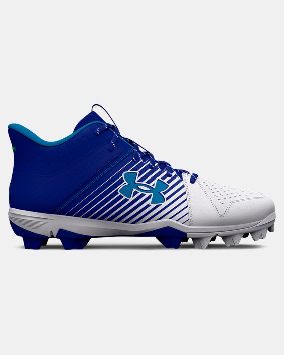 Men's UA Leadoff Mid RM Baseball Cleats in Blue image number 0